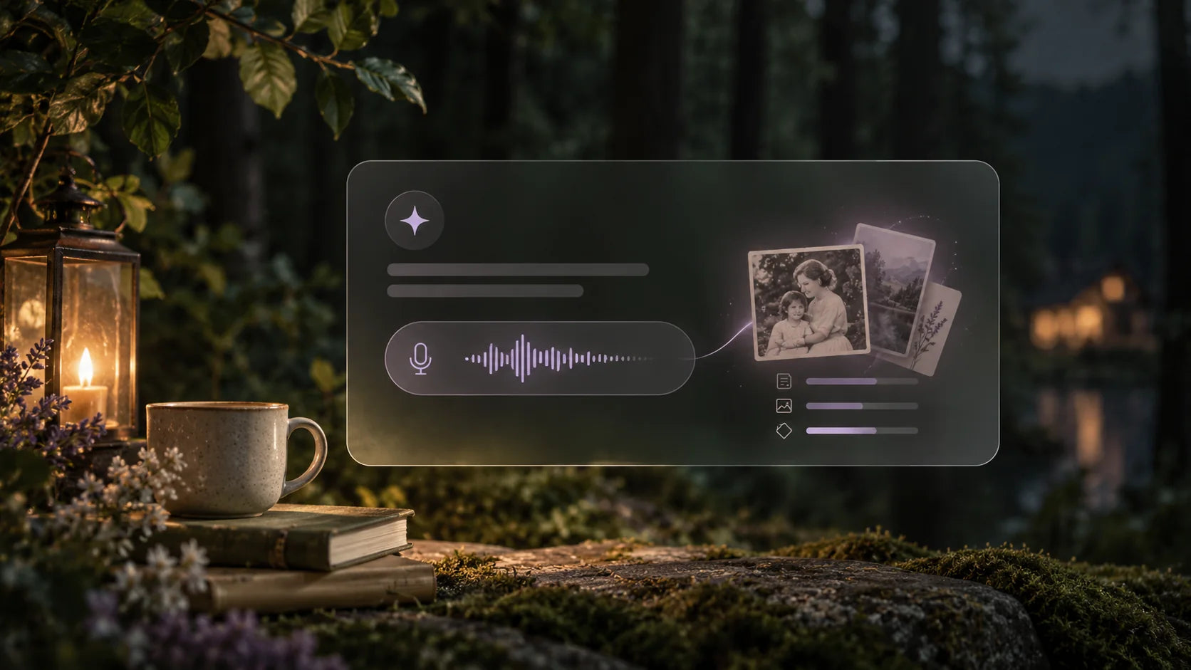 A voice-first memory interface